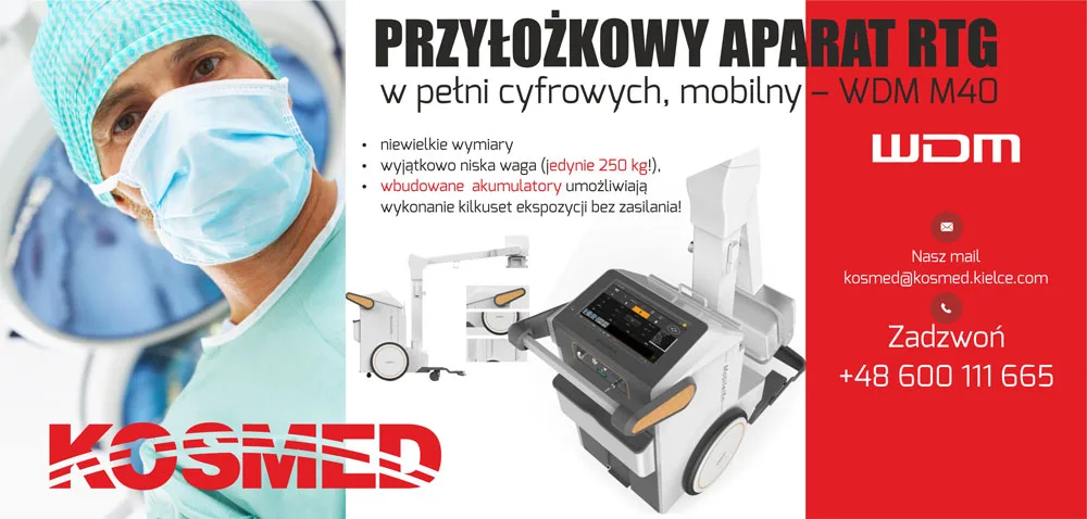 Przyłóżkowy Aparat RTG – SZYBKA DOSTAWA w pełni cyfrowy, mobilny – WDM M40