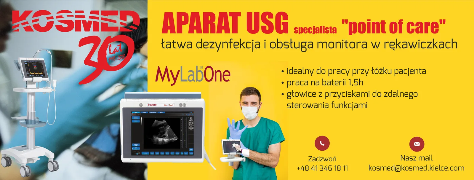 Aparat usg do badań płuc – usg przy łóżku pacjenta